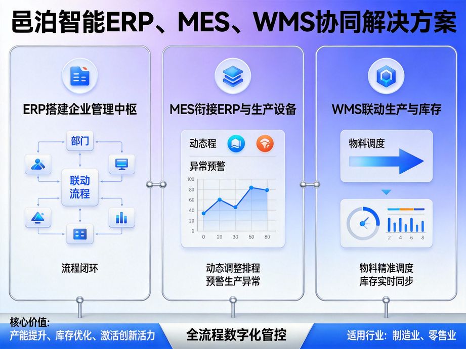 邑泊软件适配多仓库管理场景，erp系统支持智能库位分配，优化仓储布局，提升仓库作业效率。