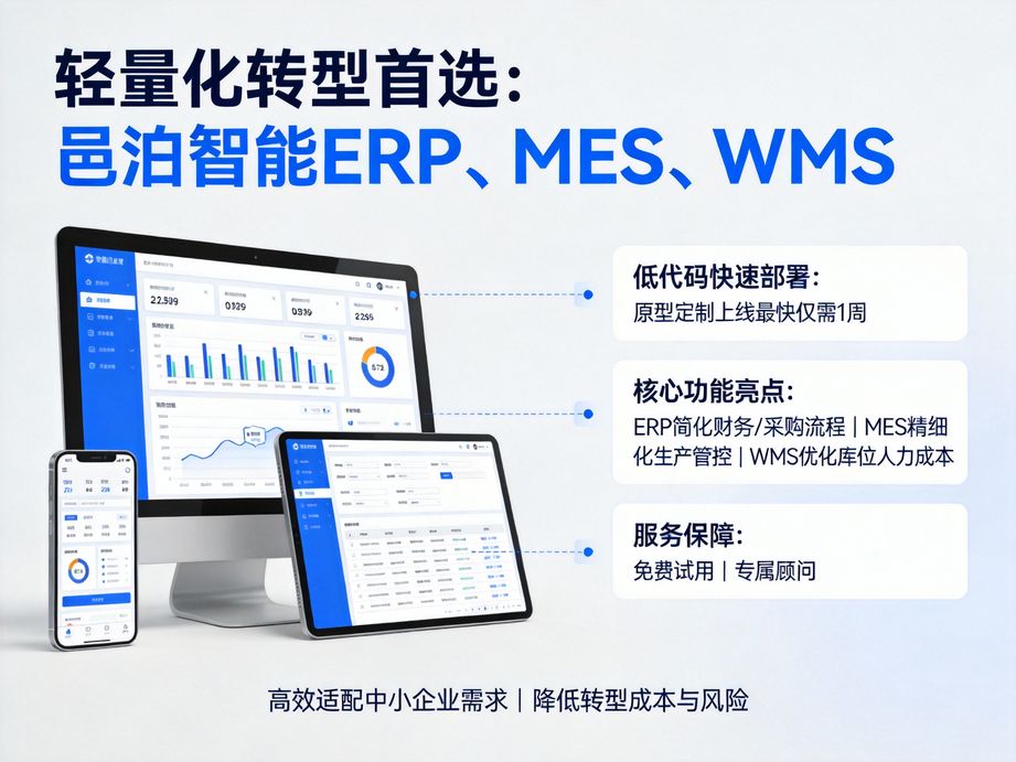 邑泊软件适配家居制造业需求，mes系统实现智能定制化生产管控，精准匹配客户个性化订单要求。